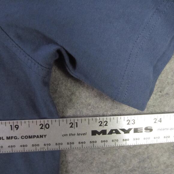 Wrangler Shirt Mens Small Blue Pocket T-Shirt Short Sleeve Crewneck Casual - Picture 4 of 6